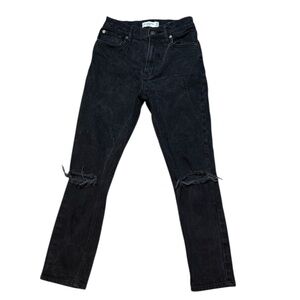 Abercrombie & Fitch The Skinny High Rise Distressed Blue Jeans Women’s 25/0 Reg